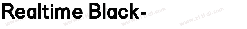 Realtime Black字体转换